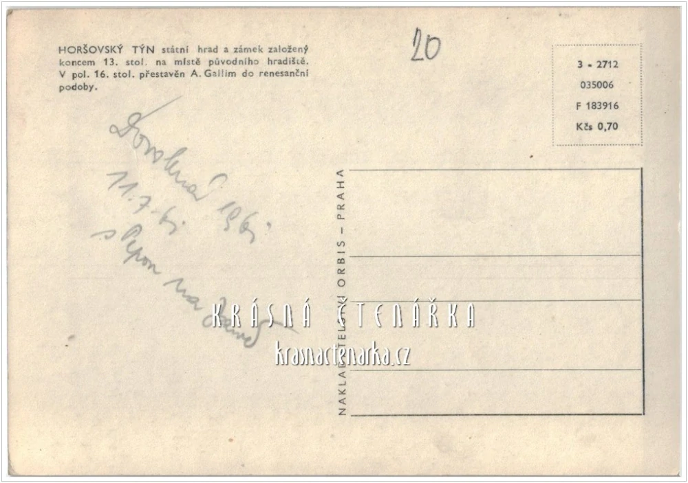 Zámek HORŠOVSKÝ TÝN