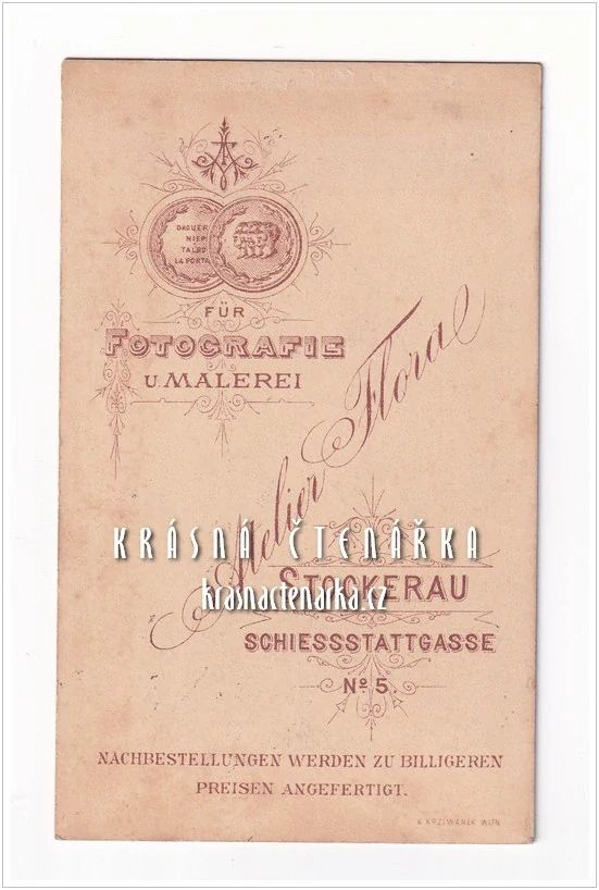 Fotografická vizitka: DŽENTLMEN (Atelier Flora, Stockerau)