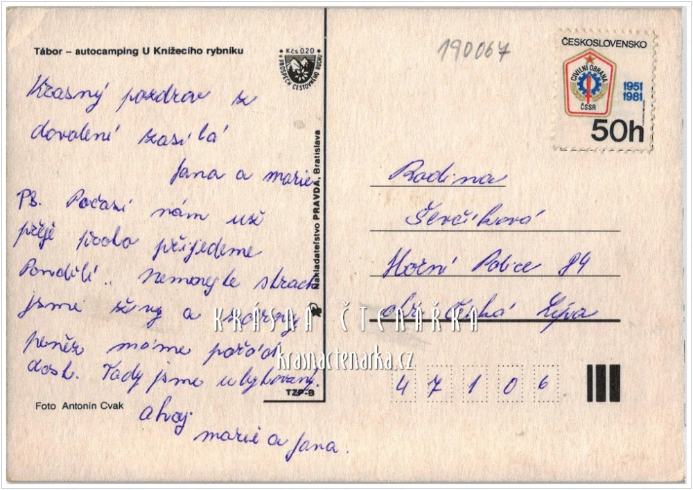 TÁBOR, Autokemping KNÍŽECÍ RYBNÍK