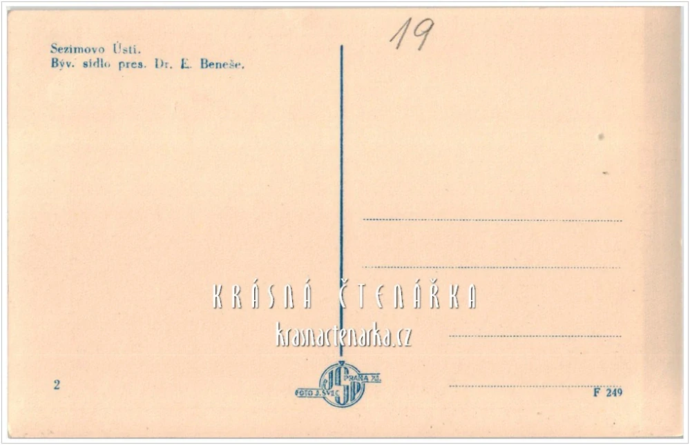 SEZIMOVO ÚSTÍ, Vila Dr. E. Beneše