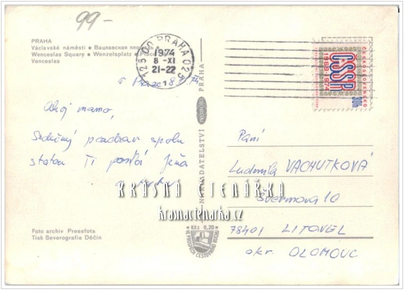 PRAHA, Václavské náměstí v noci