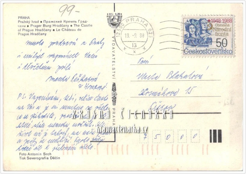 PRAHA, Pohled na Hradčany