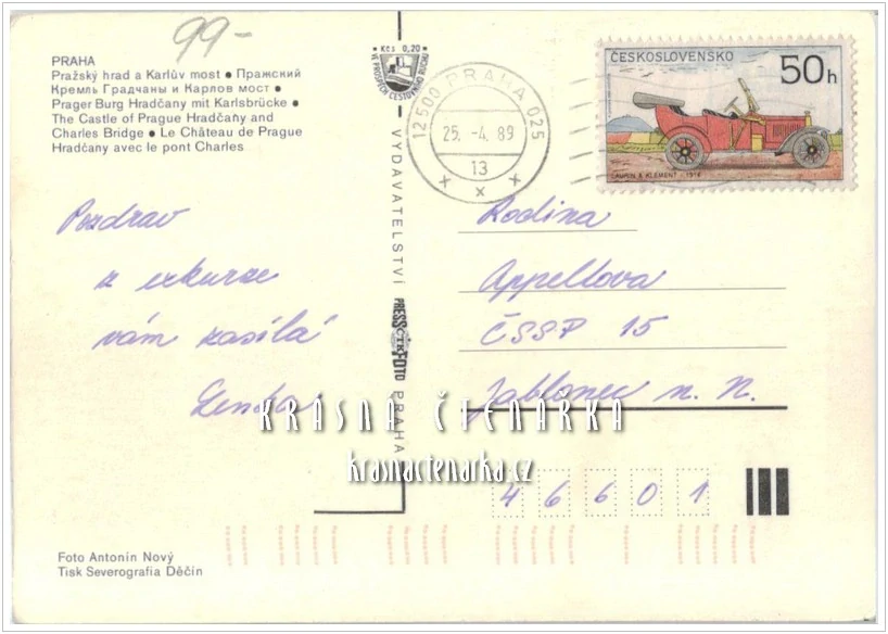 PRAHA, Pohled na Hradčany