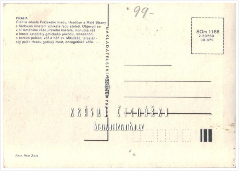 PRAHA, Pohled na Hradčany při západu slunce