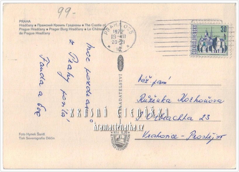 PRAHA, Pohled na Hradčany