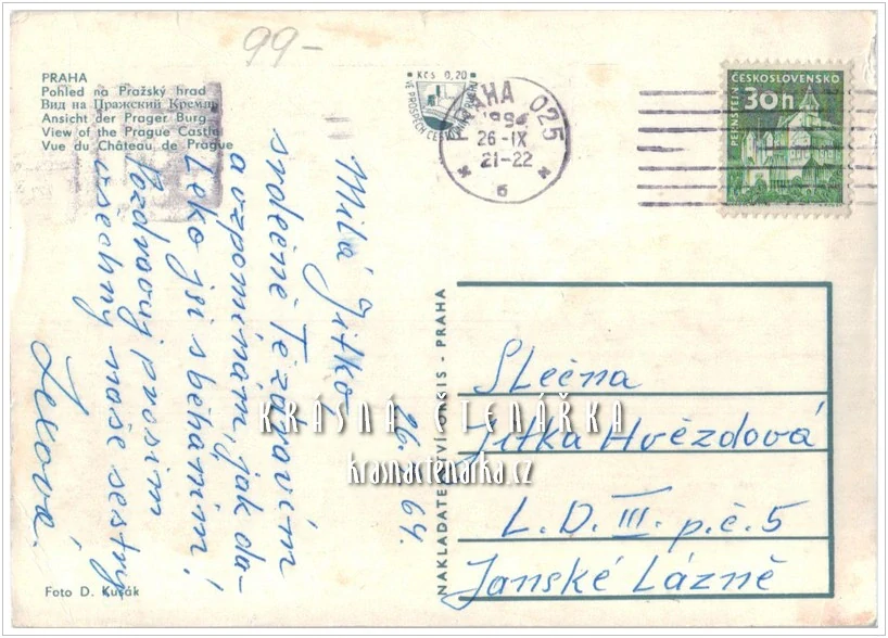 PRAHA, Pohled na Hradčany