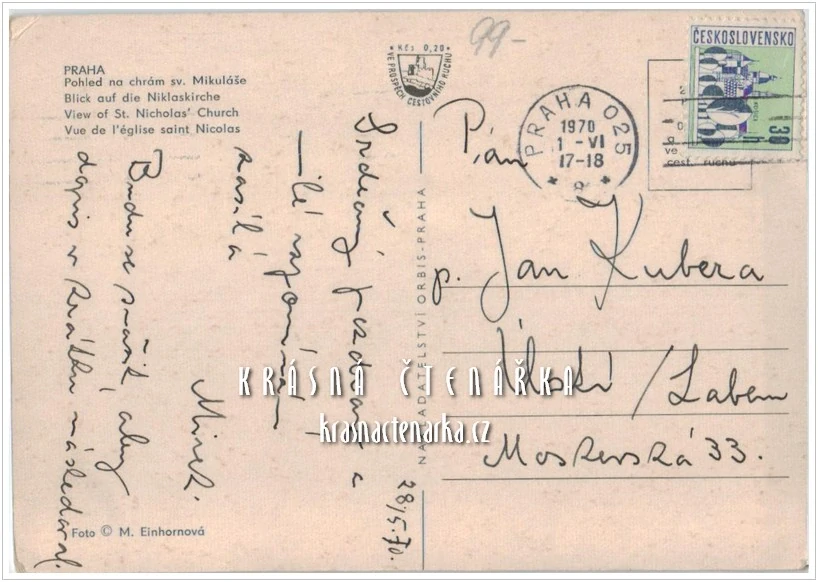 PRAHA, Pohled na kostel sv. Mikuláše na Malé Straně