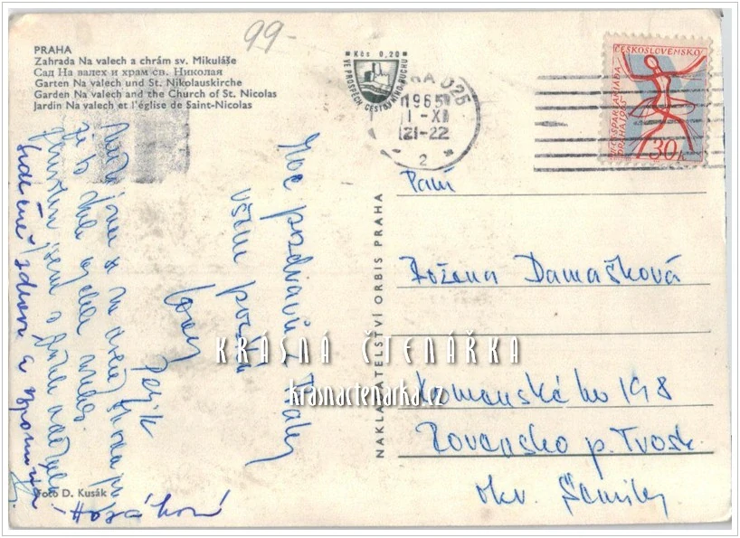 PRAHA, Pohled na kostel sv. Mikuláše na Malé Straně