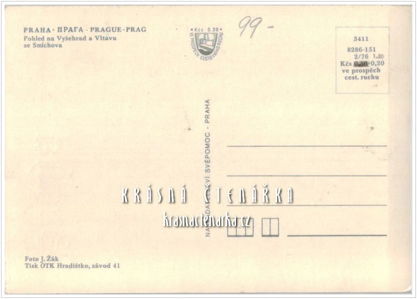 PRAHA, Pohled na Vyšehrad