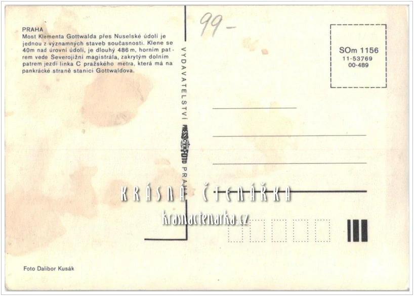 PRAHA, Nuselský most v noci