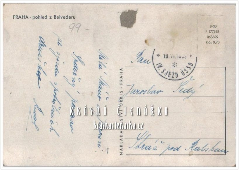 PRAHA, Pražský hrad od Belvederu