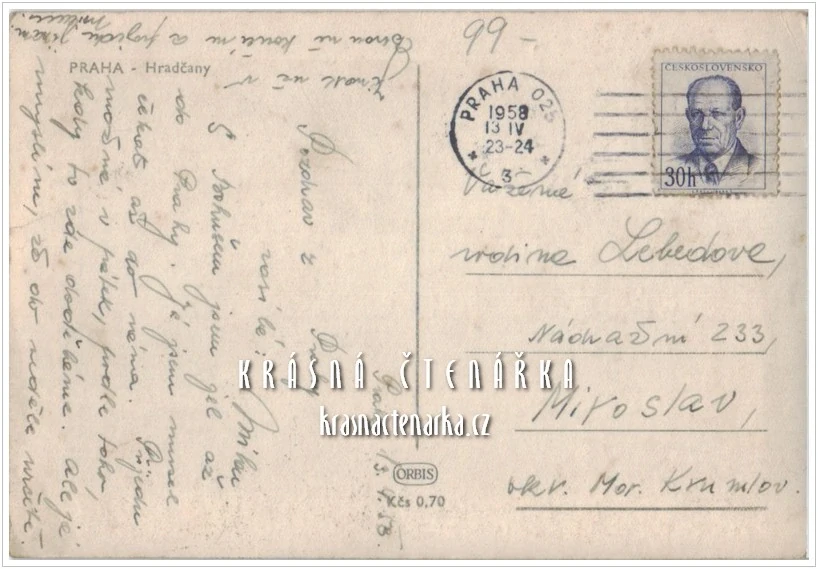 PRAHA, Pohled na Hradčany