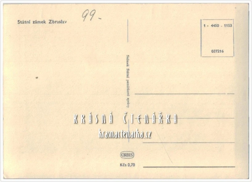 Zámek ZBRASLAV, Praha-Zbraslav