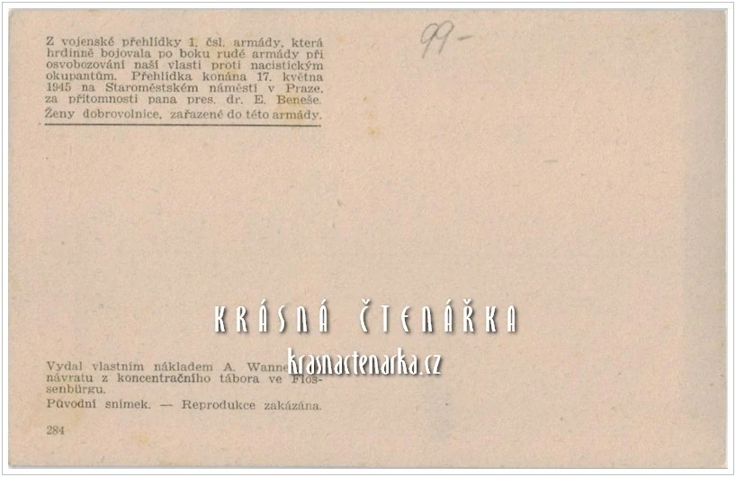 PRAHA, Osvobození Prahy 1945, Vojenská přehlídka