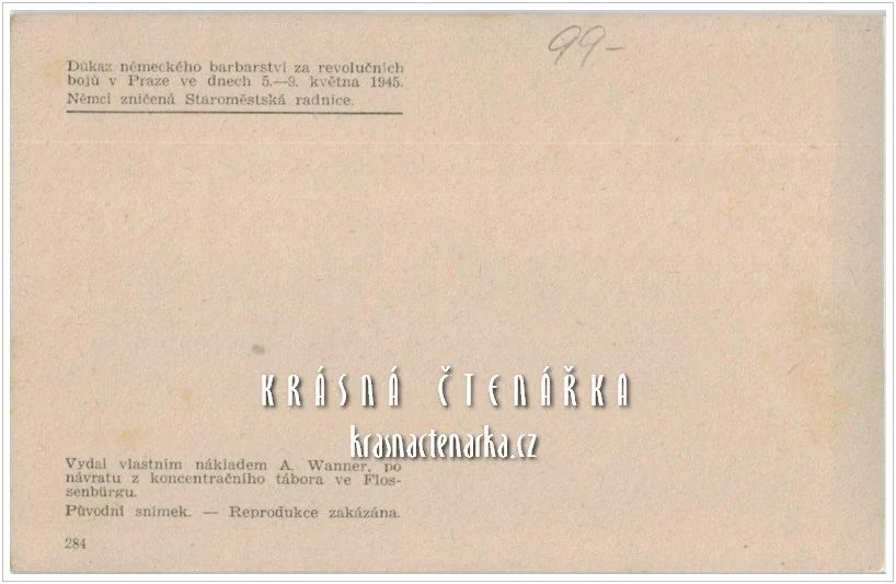 PRAHA, Osvobození Prahy 1945, Staroměstská radnice