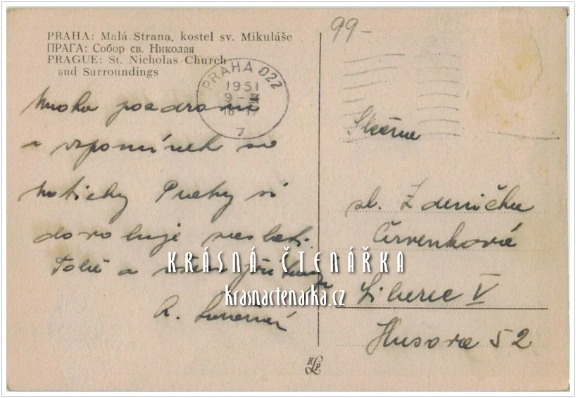 PRAHA, Pohled na kostel sv. Mikuláše na Malé Straně