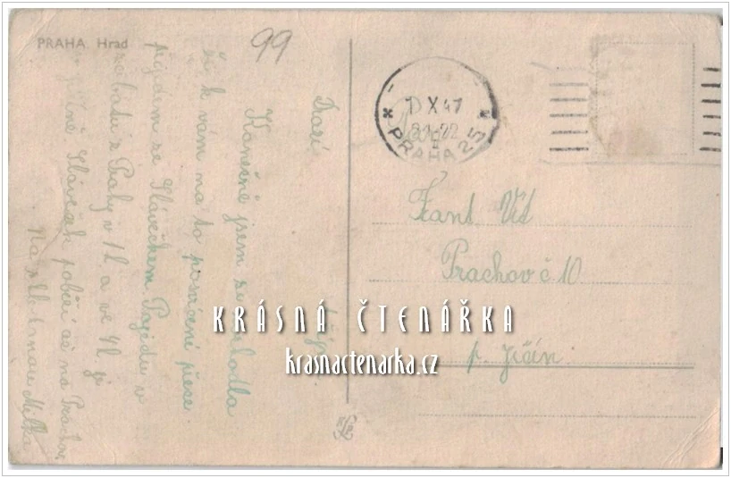 PRAHA, Pohled na Hradčany