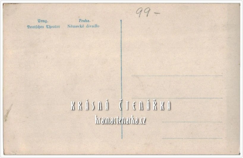 PRAHA, Nové německé divadlo, nyní Státní opera