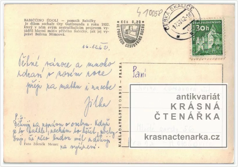 RATIBOŘICE (pomník Babička s vnoučaty v zimě)