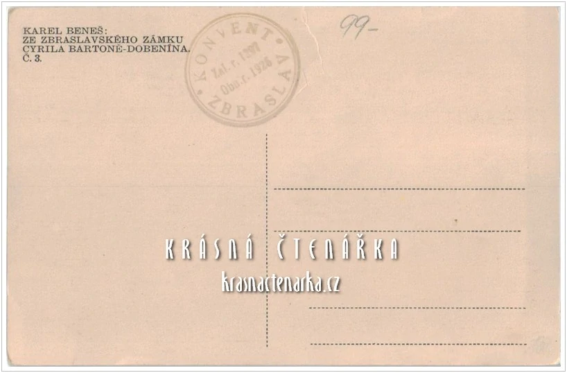 PRAHA, Zámek Zbraslav (il. Karel Beneš)