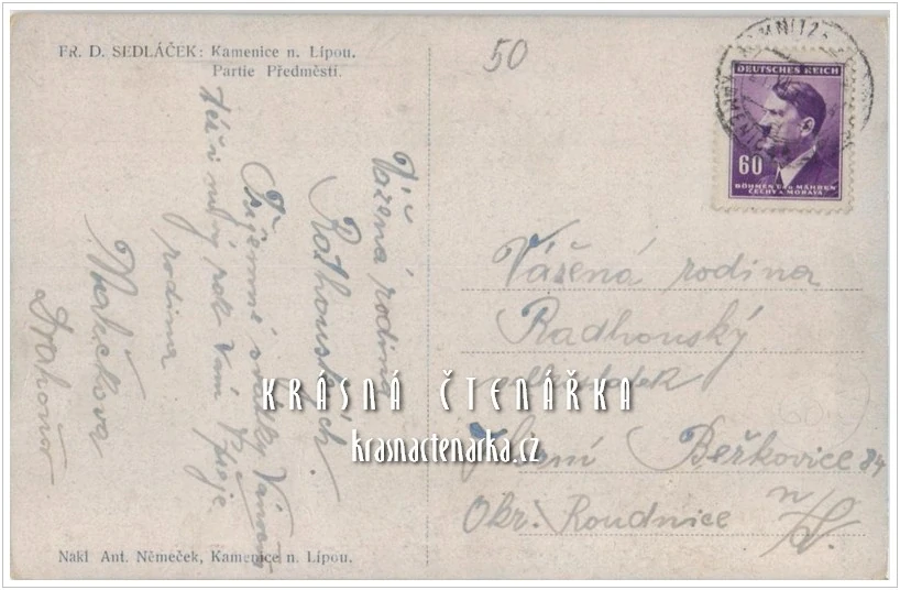 KAMENICE NAD LIPOU (il. František Daněk Sedláček)