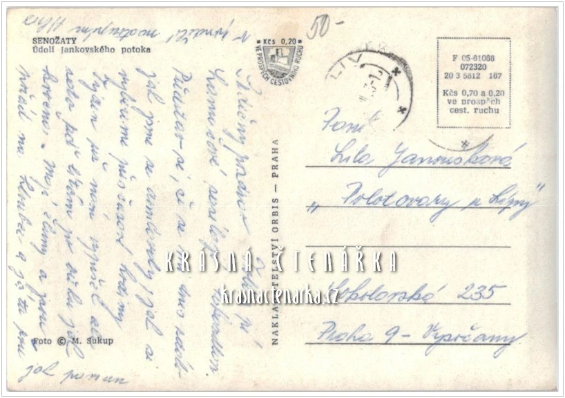 SENOŽATY, Údolí Jankovského potoka