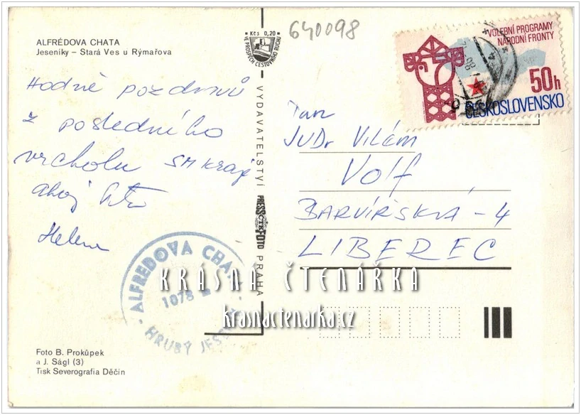 Pohoří JESENÍKY, Alfrédova chata