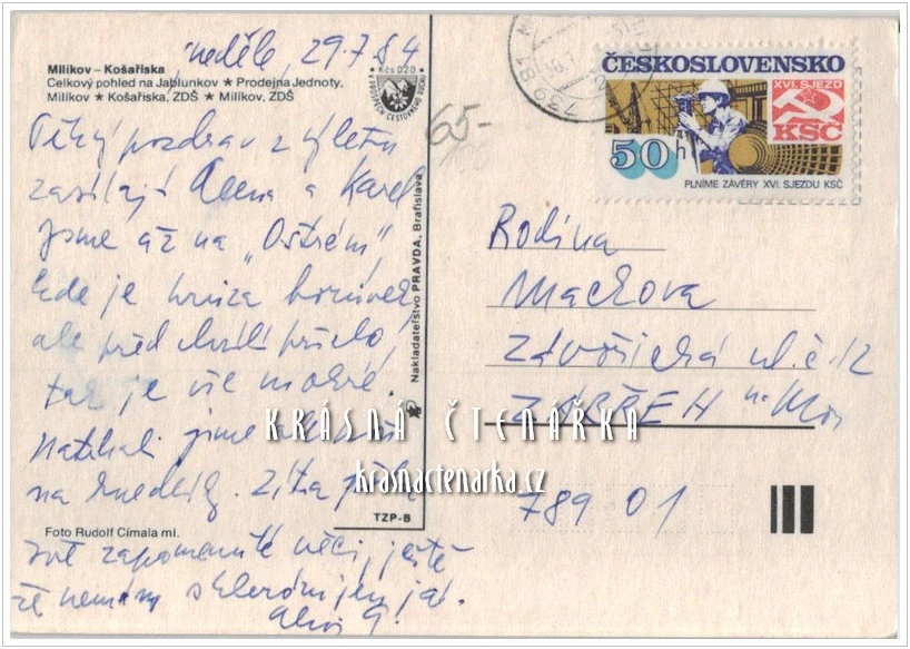 MILÍKOV - KOŠAŘISKA