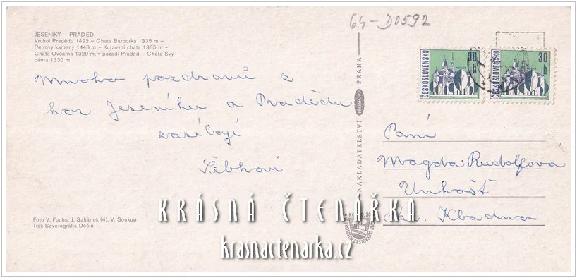 Pohoří JESENÍKY, Praděd a turistické chaty