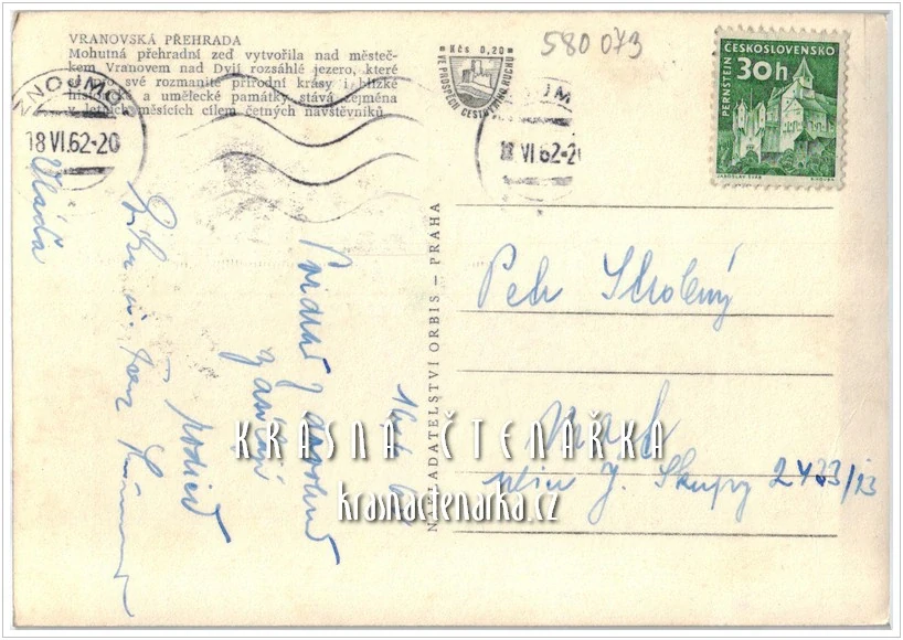 Vodní nádrž a přehrada VRANOV 