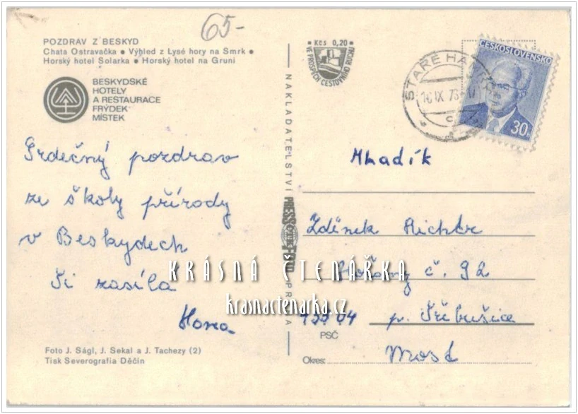 Pohoří BESKYDY, Turistické chaty