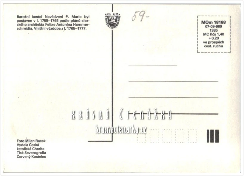 BÍLÁ VODA, Kostel  Navštívení Panny Marie