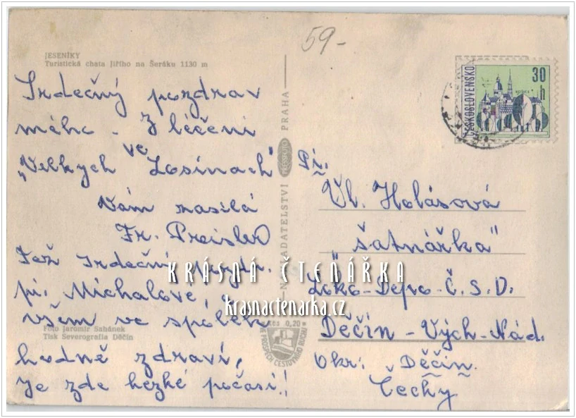 Pohoří JESENÍKY, Chata Jiřího na Šeráku