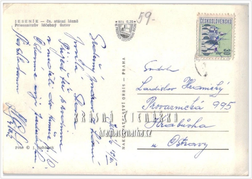 Lázně JESENÍK, Priessnitzovy léčebné lázně v zimě