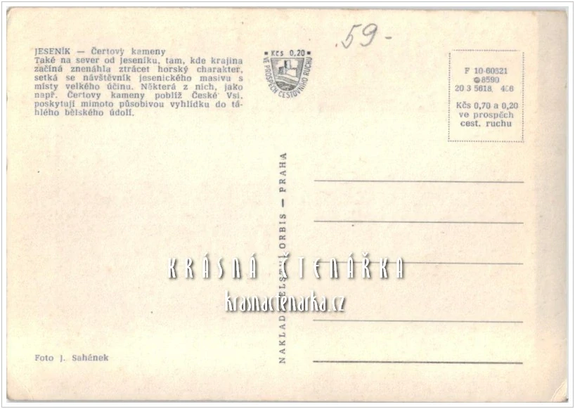 ČERTOVY KAMENY u obce Česká Ves