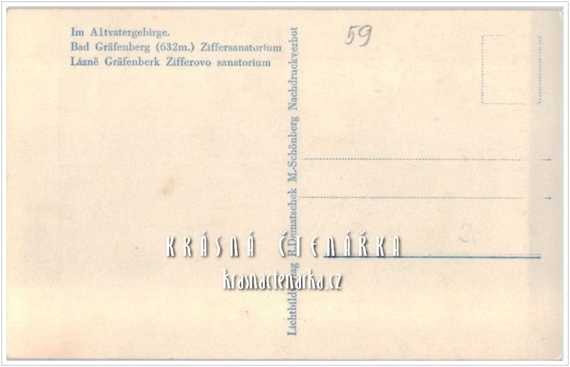 Lázně JESENÍK, Pohled na Zifferovo sanatorium