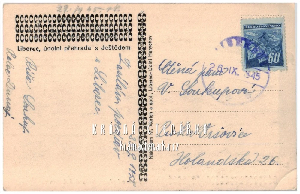 LIBEREC, Přehrada, v. n. Starý Harcov