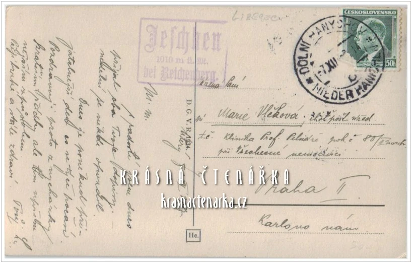 Lanovka na JEŠTĚD (vydáno 1934)