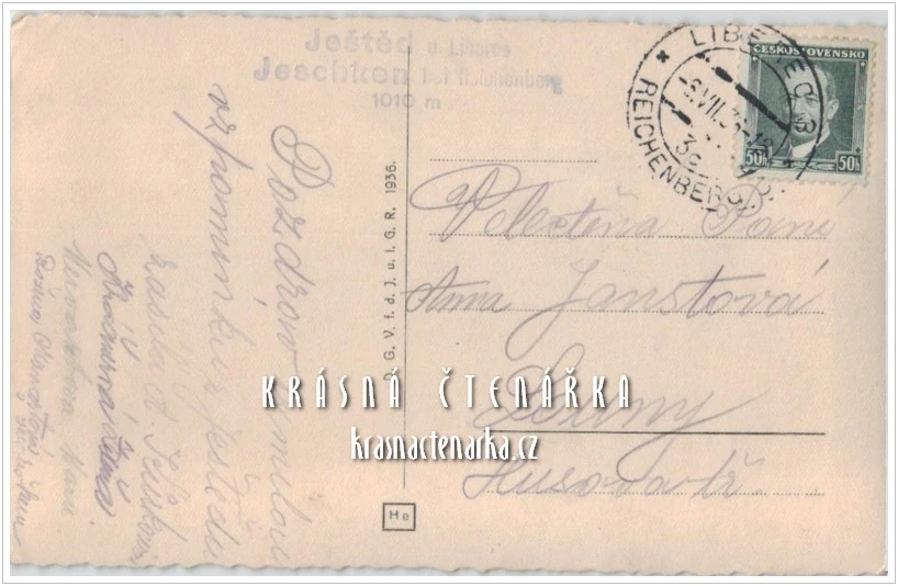 Lanovka na JEŠTĚD (vydáno 1936)