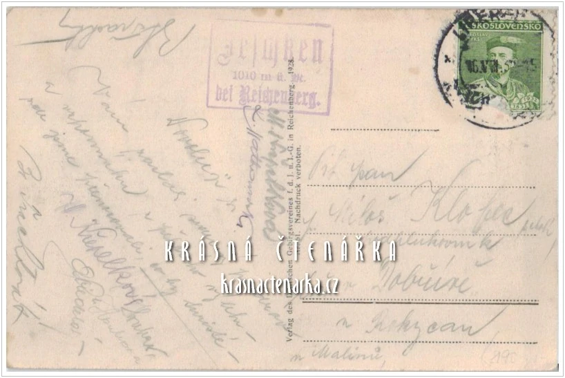 JEŠTĚD a okolí (vydáno 1928)