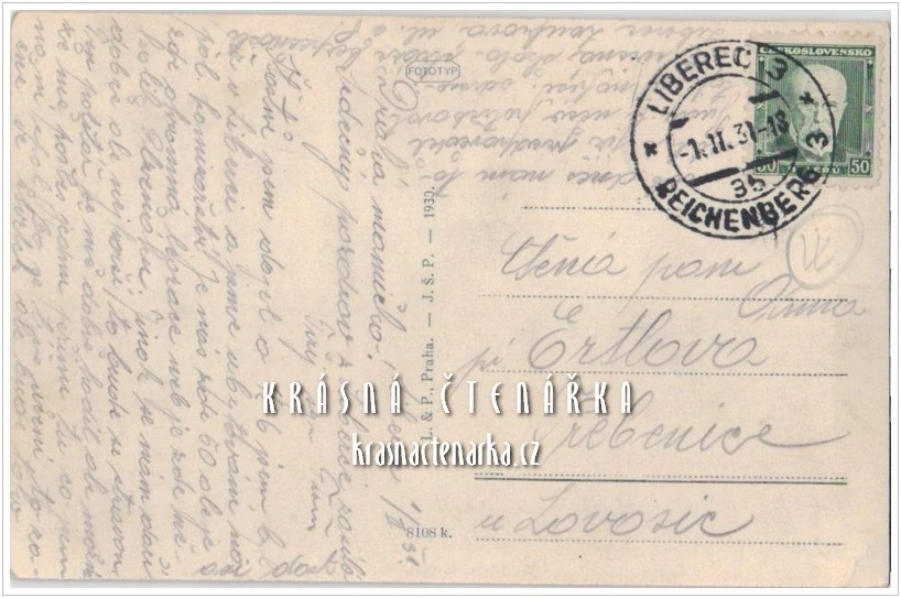 JEŠTĚD a okolí (vydáno 1930)