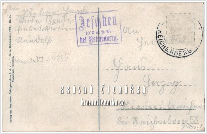 JEŠTĚD a okolí (vydáno 1932)