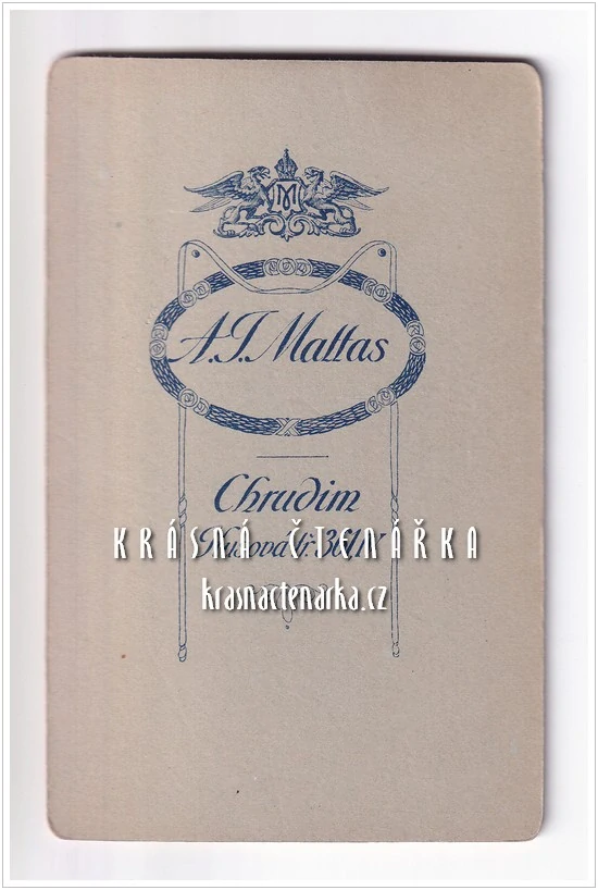 Fotografická vizitka: DŽENTLMEN (Atelier A. J. Mattas, Chrudim)