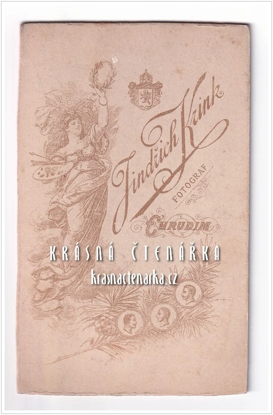 Fotografická vizitka: DÍVENKA (Atelier Jindřich Krink, Chrudim)