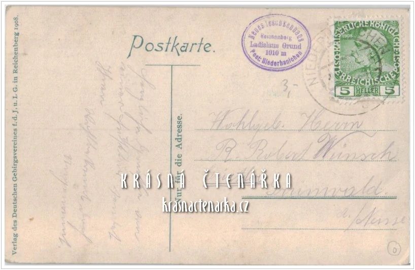 JEŠTĚD a okolí (vydáno 1908)