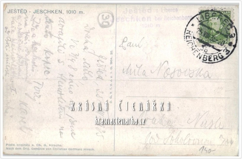 JEŠTĚD a okolí (il. Christian Gotthard Hirsch)