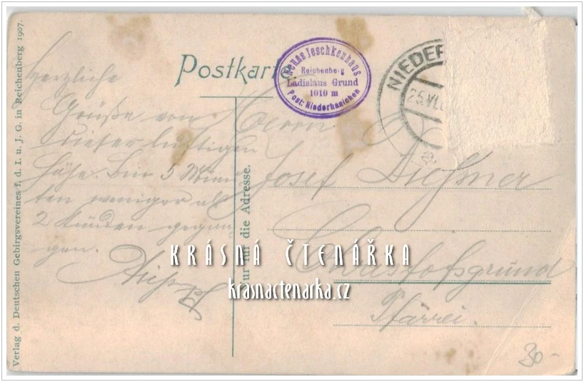 JEŠTĚD a okolí (vydáno 1907)