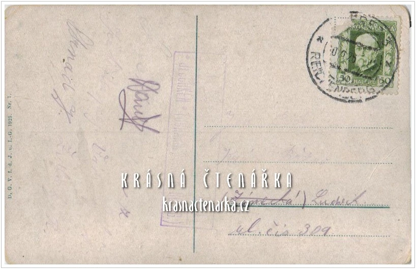 Hora JEŠTĚD a horský hotel (vydáno 1925)