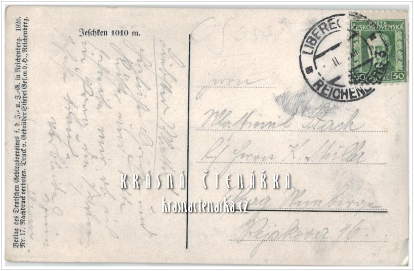 JEŠTĚD a okolí (vydáno 1926)