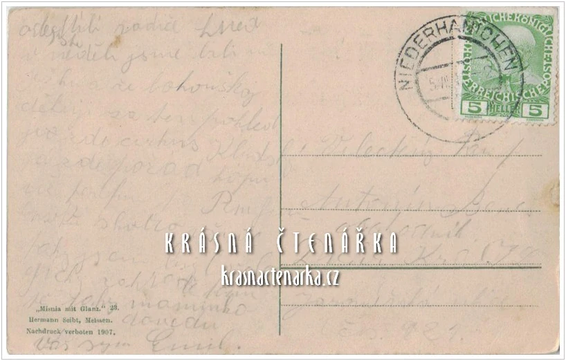 Hora JEŠTĚD a horský hotel (vydáno 1907)